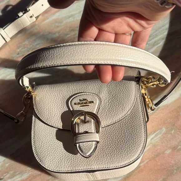 Coach EUC Off-White Leather shoulder & Crossbody Bag - Picture 9 of 16